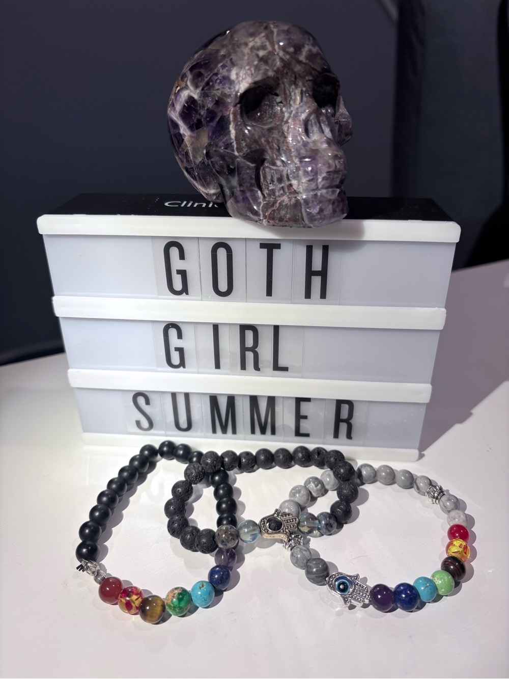 Set of 3 boho stretch bracelets